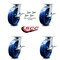 Service Caster 8 Inch Kingpinless Solid Poly Wheel Swivel Caster Set with Brake and Swivel Lock SCC-KP30S820-SPUR-SLB-BSL-4 - alternate 6